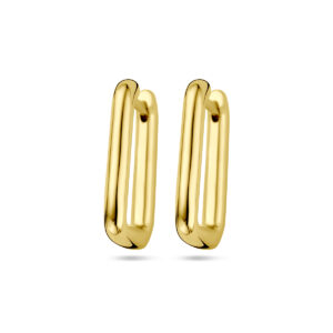 klapoorringen 1 micron zilver verguld (geel)