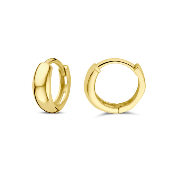 klapoorringen 10 mm 14K geelgoud - Afbeelding 3