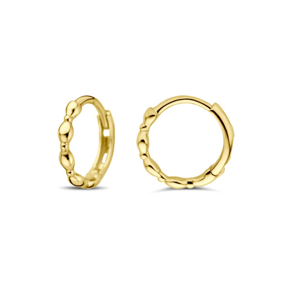 klapoorringen 10 mm 14K geelgoud - Afbeelding 3