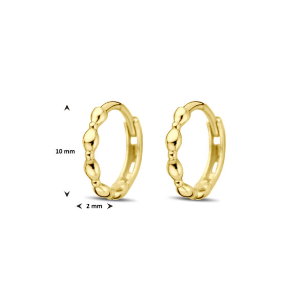 klapoorringen 10 mm 14K geelgoud - Afbeelding 4