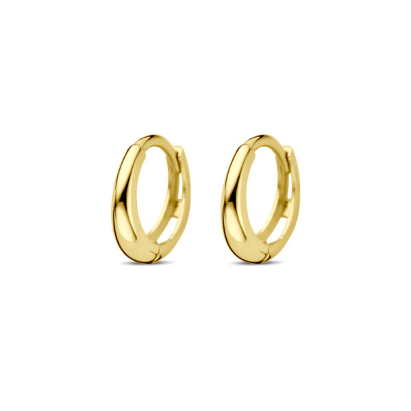 klapoorringen 10 mm 14K geelgoud