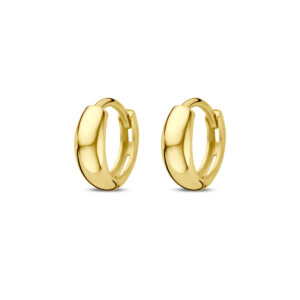 klapoorringen 10 mm 14K geelgoud