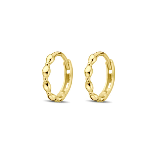 klapoorringen 10 mm 14K geelgoud