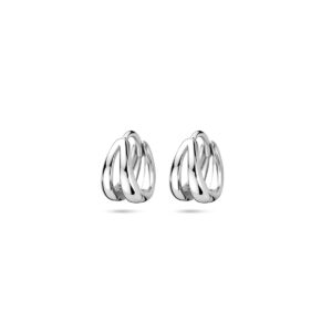 klapoorringen 10,5 mm zilver gerhodineerd