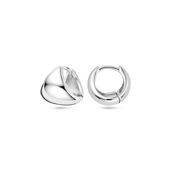 klapoorringen 11 mm zilver gerhodineerd - Afbeelding 3