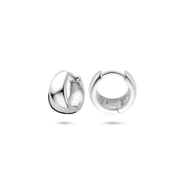 klapoorringen 11 mm zilver gerhodineerd - Afbeelding 3