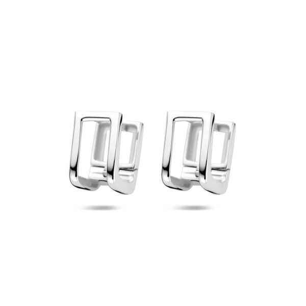 klapoorringen 11 mm zilver gerhodineerd