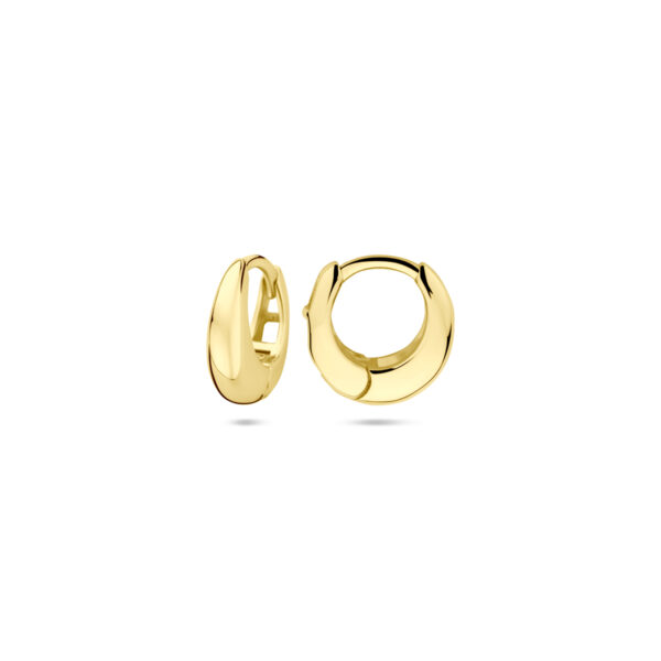 klapoorringen 11,5 mm  1 micron zilver verguld (geel) - Afbeelding 3