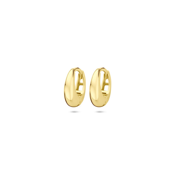 klapoorringen 11,5 mm  1 micron zilver verguld (geel)