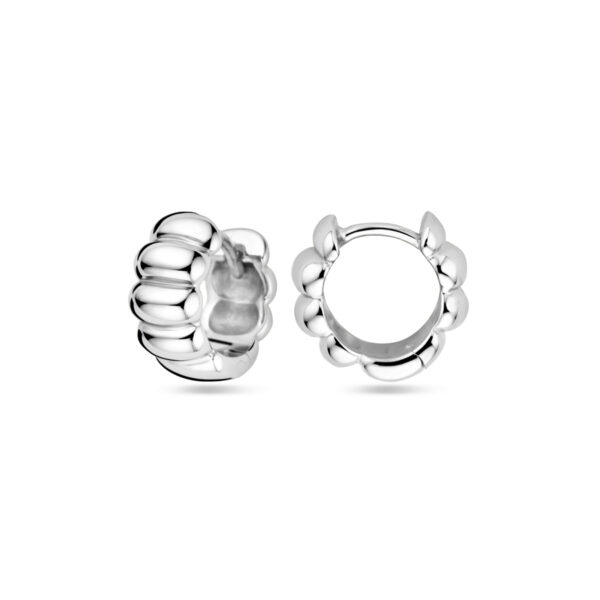 klapoorringen 11,5 mm zilver gerhodineerd - Afbeelding 3