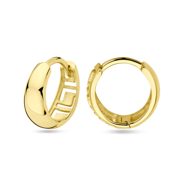 klapoorringen 12 mm 14K geelgoud - Afbeelding 3