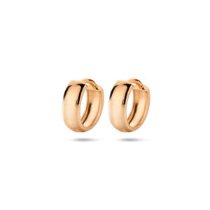 klapoorringen 12 mm 14K roségoud