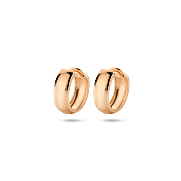 klapoorringen 12 mm 14K roségoud