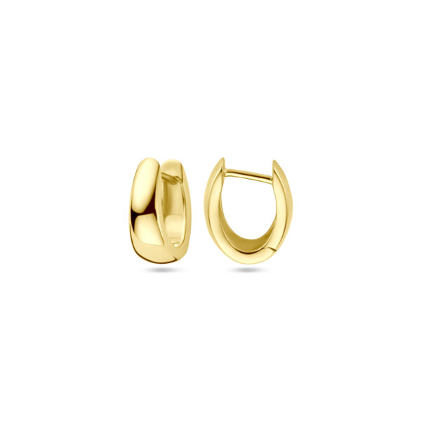 klapoorringen 12 mm 18K geelgoud - Afbeelding 3