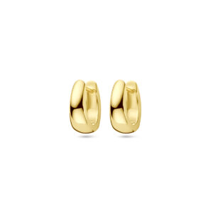 klapoorringen 12 mm 18K geelgoud