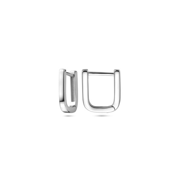 klapoorringen 12 mm zilver gerhodineerd - Afbeelding 3