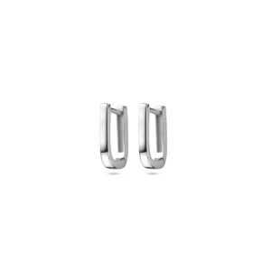 klapoorringen 12 mm zilver gerhodineerd