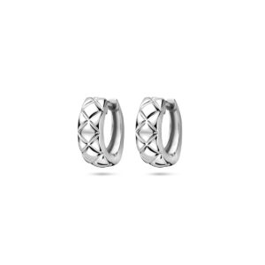 klapoorringen 12,5 mm zilver gerhodineerd