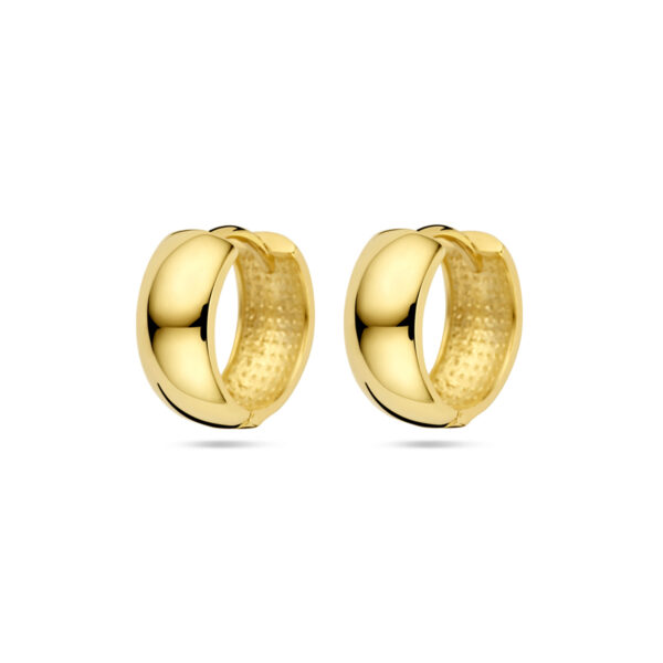 klapoorringen 13 mm 14K geelgoud