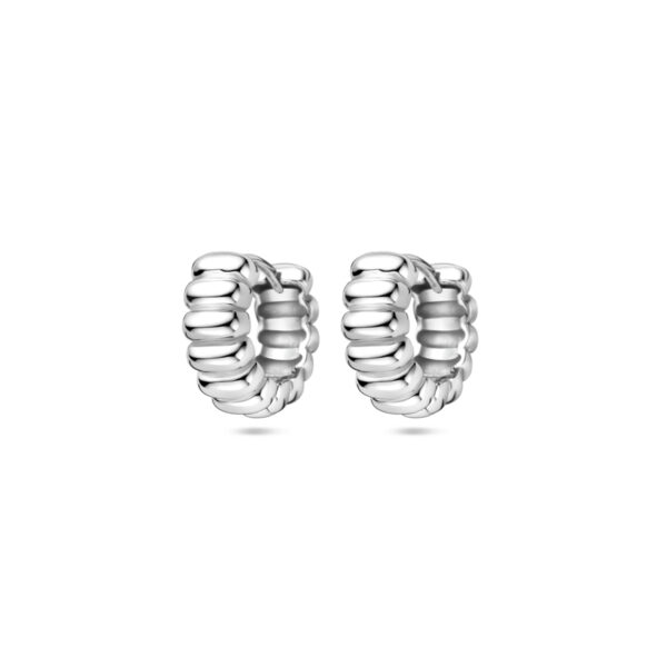 klapoorringen 13 mm zilver gerhodineerd