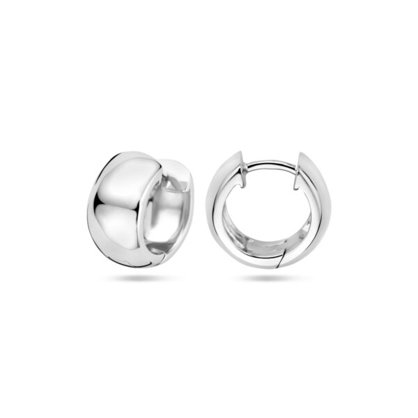 klapoorringen 13,5 mm zilver gerhodineerd - Afbeelding 3