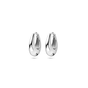 klapoorringen 13,5 mm zilver gerhodineerd