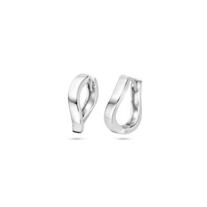 klapoorringen 14 mm zilver gerhodineerd