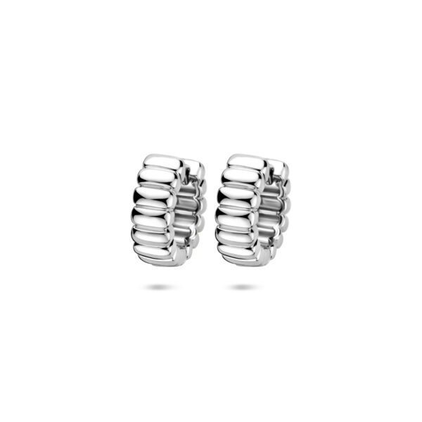 klapoorringen 14 mm zilver gerhodineerd