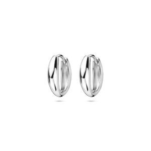 klapoorringen 14,5 mm zilver gerhodineerd