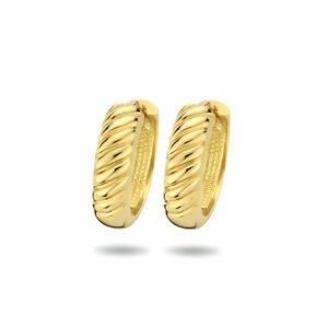 klapoorringen 14K geelgoud