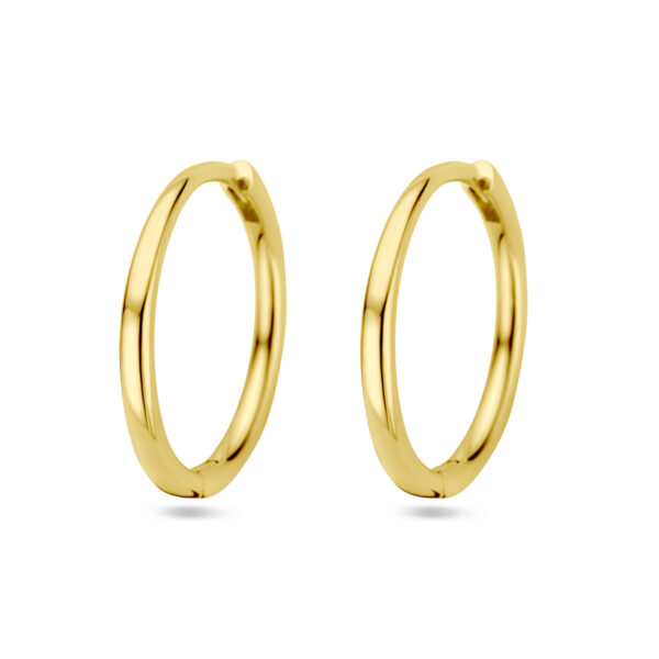 klapoorringen 14K geelgoud