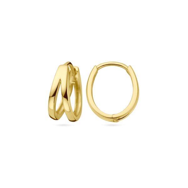 klapoorringen 14K geelgoud - Afbeelding 3