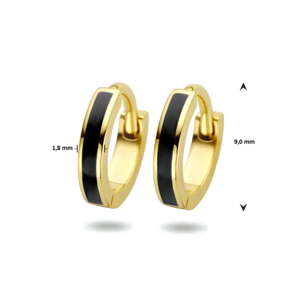 klapoorringen 14K geelgoud - Afbeelding 4