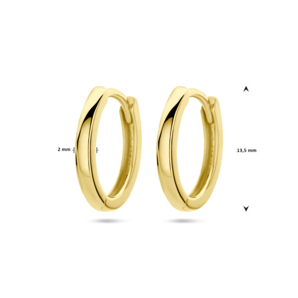 klapoorringen 14K geelgoud - Afbeelding 4