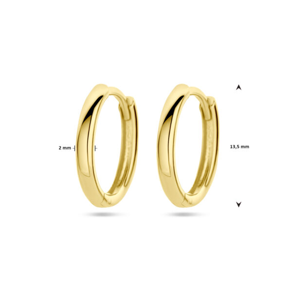 klapoorringen 14K geelgoud - Afbeelding 4