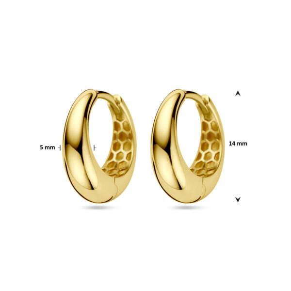 klapoorringen 14K geelgoud - Afbeelding 4