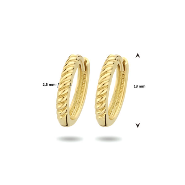 klapoorringen 14K geelgoud - Afbeelding 4
