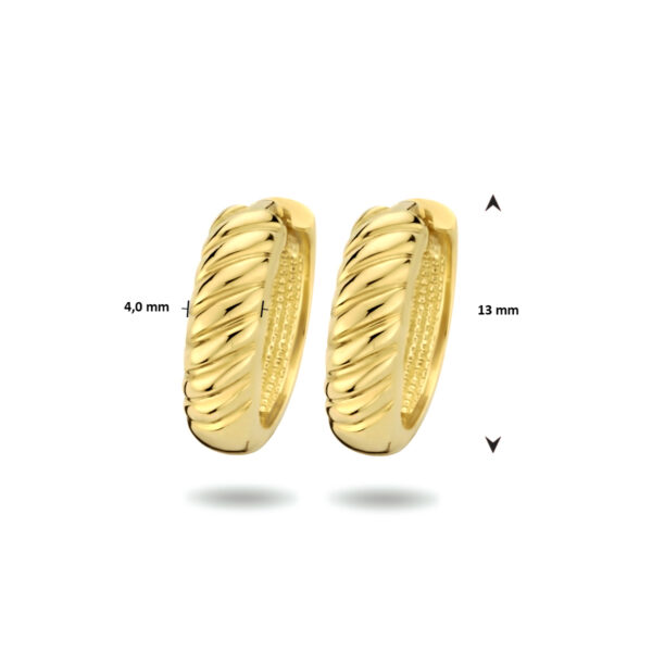 klapoorringen 14K geelgoud - Afbeelding 4