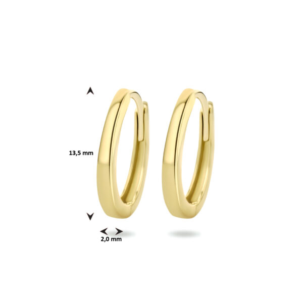 klapoorringen 14K geelgoud - Afbeelding 4