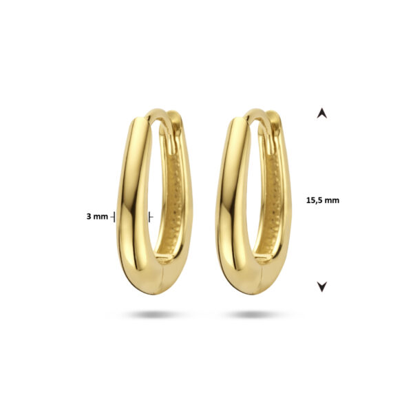 klapoorringen 14K geelgoud - Afbeelding 4