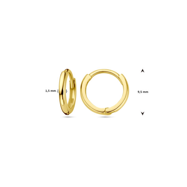 klapoorringen 14K geelgoud - Afbeelding 4