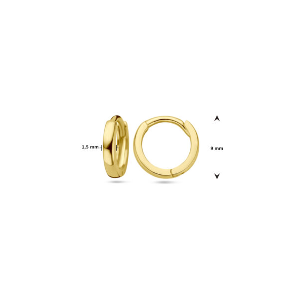 klapoorringen 14K geelgoud - Afbeelding 4