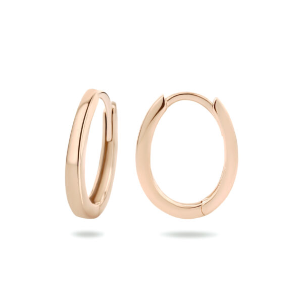 klapoorringen 14K roségoud - Afbeelding 3