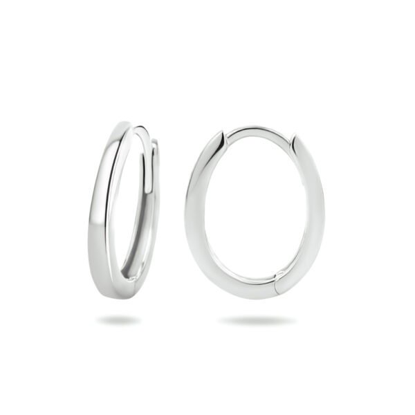 klapoorringen 14K witgoud - Afbeelding 3