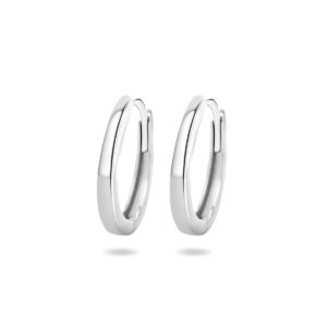 klapoorringen 14K witgoud
