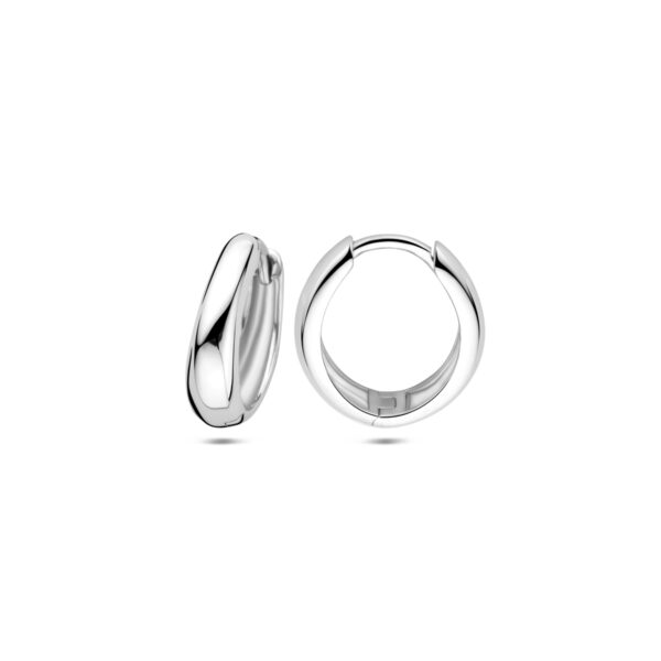 klapoorringen 15 mm zilver gerhodineerd - Afbeelding 3