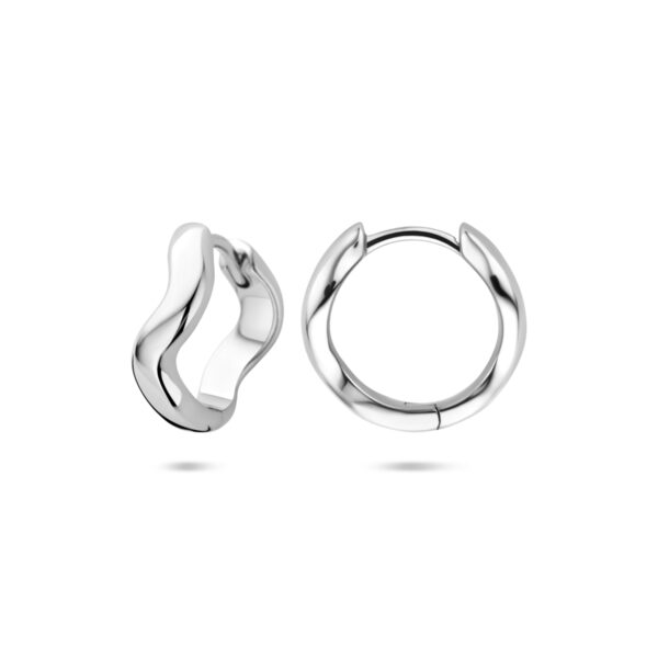 klapoorringen 15 mm zilver gerhodineerd - Afbeelding 3