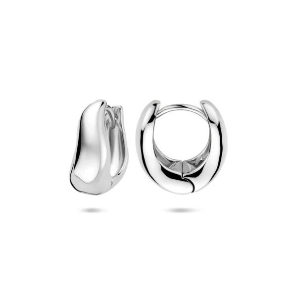 klapoorringen 15 mm zilver gerhodineerd - Afbeelding 3