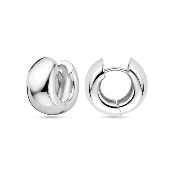 klapoorringen 15 mm zilver gerhodineerd - Afbeelding 3