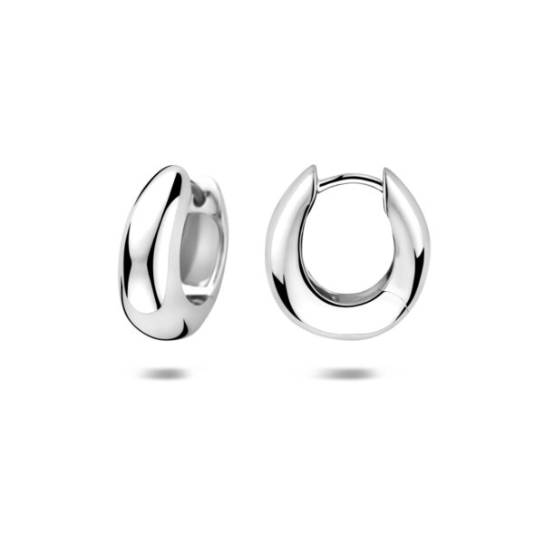 klapoorringen 15 mm zilver gerhodineerd - Afbeelding 3